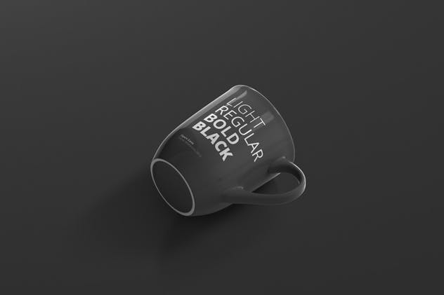 圆形光泽马克杯外观设计样机 Mug Mockup – Rounded插图(9)