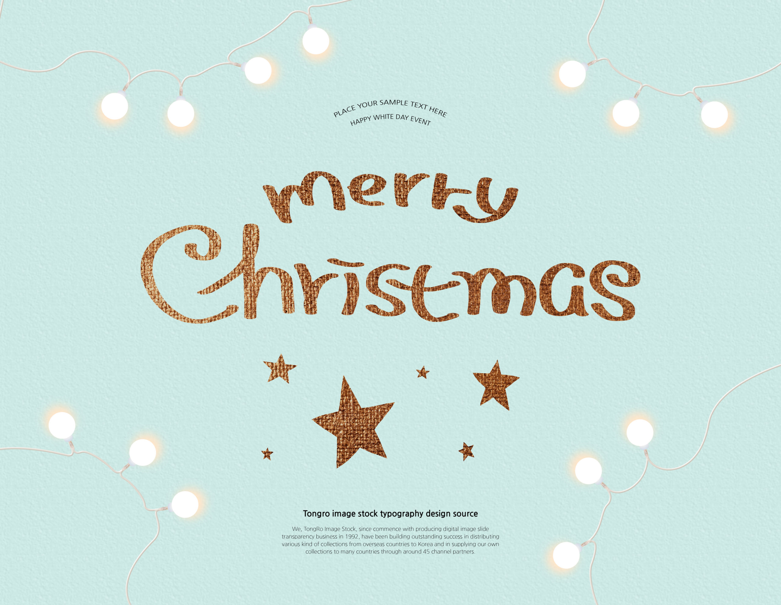 圣诞快乐问候祝语艺术字海报设计素材[PSD]插图
