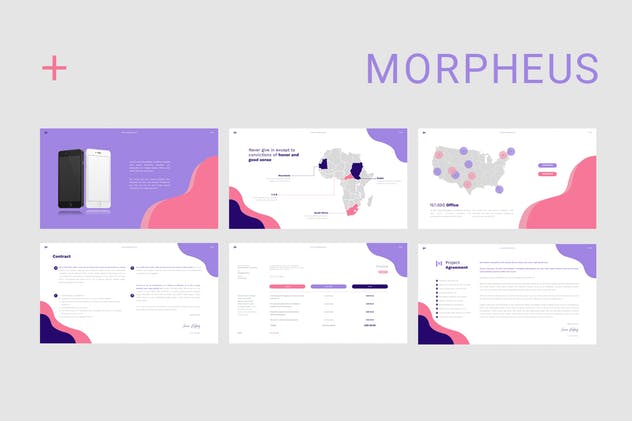 企业/产品目录/项目投标适用极简主义风PPT幻灯片模板 Morpheus Powerpoint插图(8)