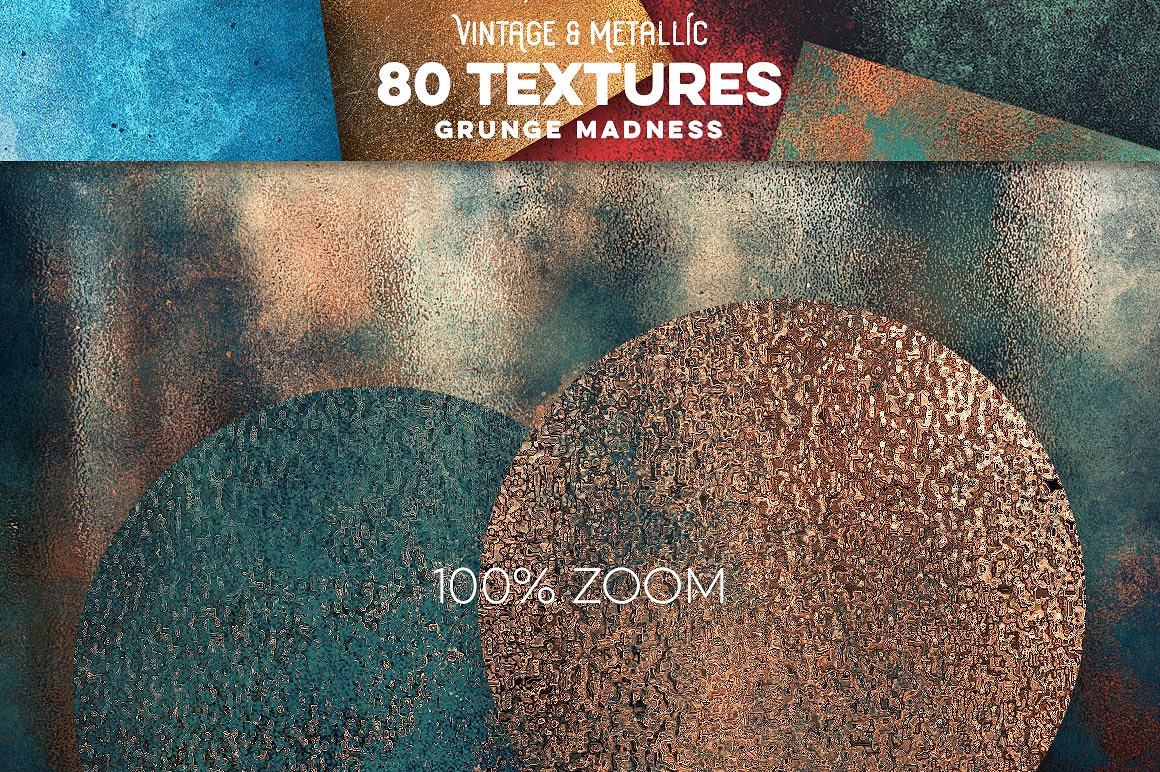80款复古和金属纹理合集[1.65GB] 80 Vintage & Metallic Textures插图(15)