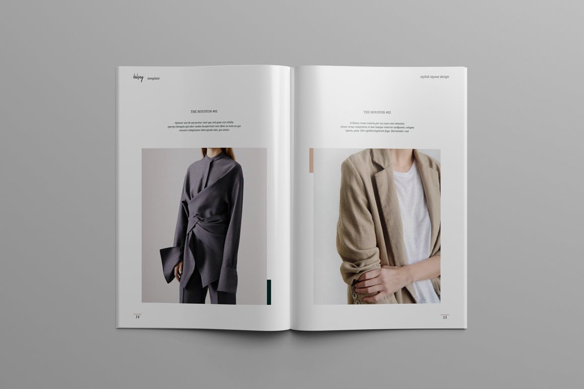 时尚摄影/时装品牌产品目录&杂志设计模板 KELSEY – Fashion Lookbook & Magazine插图(6)