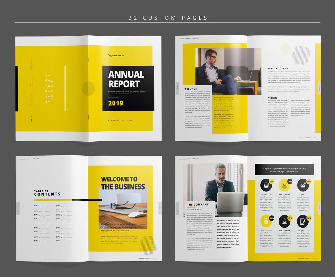 企业年度报告/市场年终报告设计模板 Annual Report插图1