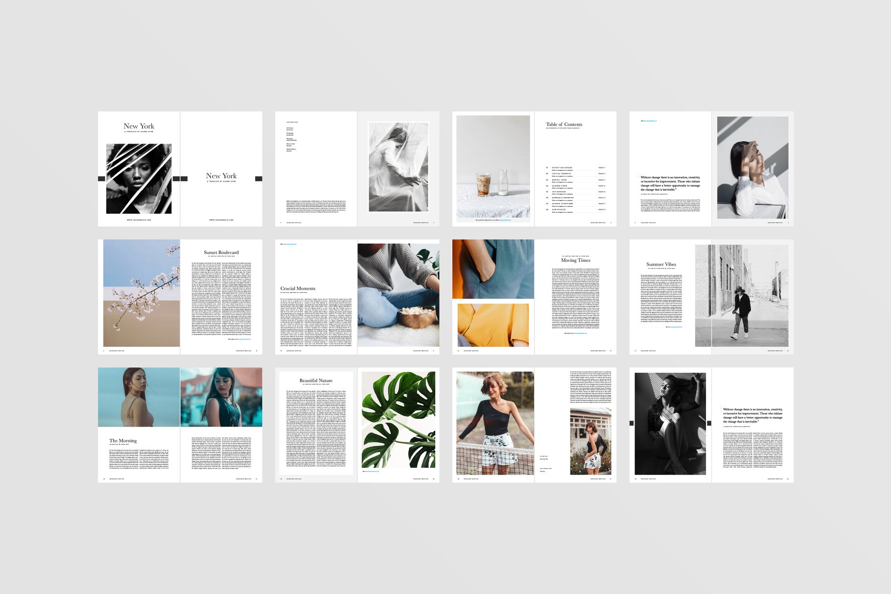 纽约风格杂志模板 New York Magazine Template插图(3)