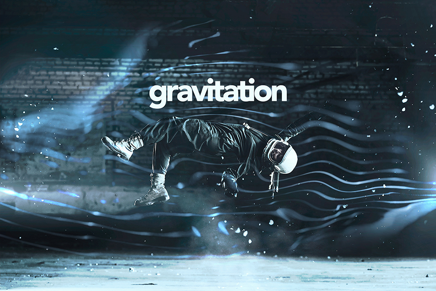 炫酷动感烟雾PS动作 gravitation插图