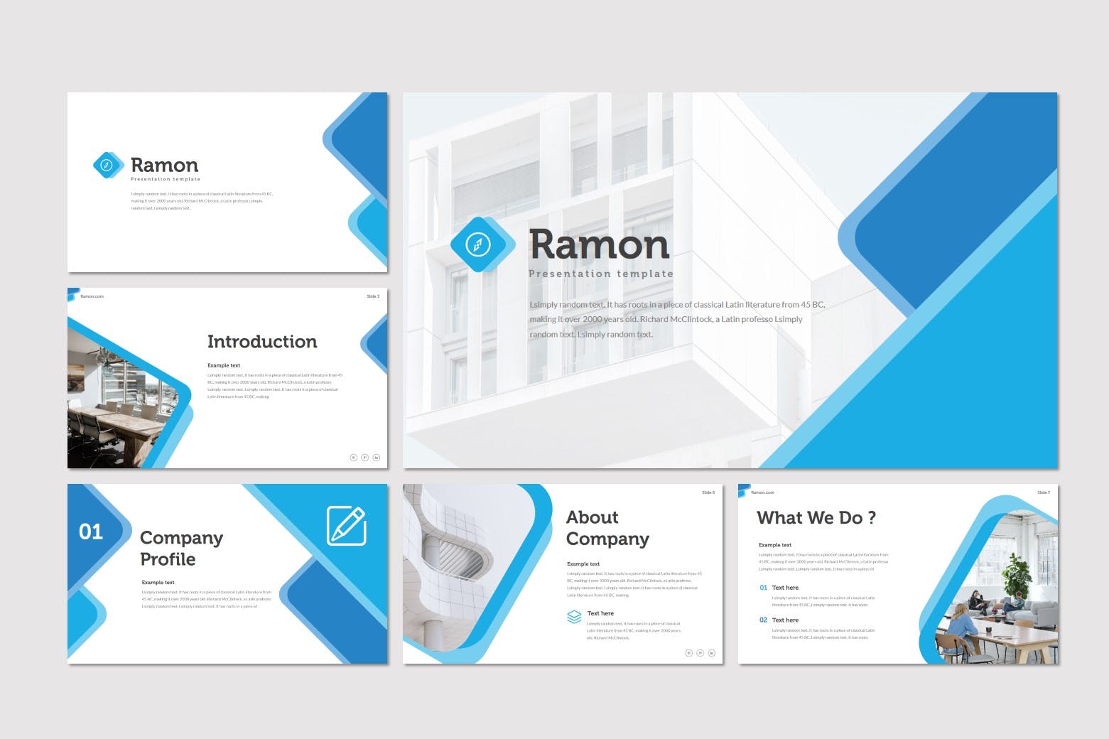 创意产品设计工作室/设计公司谷歌幻灯片模板 Ramon – Google Slides Template插图1