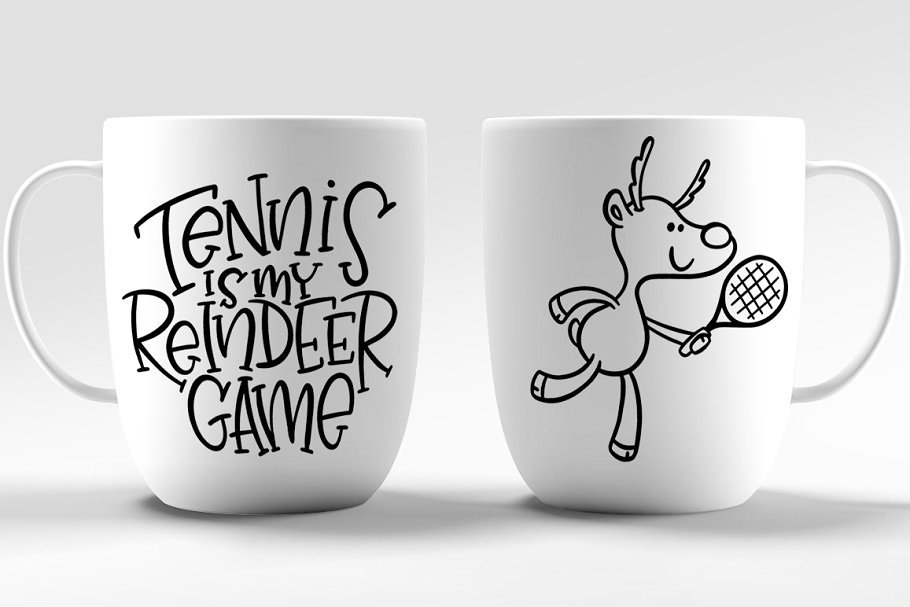 驯鹿矢量图形游戏设计素材 Reindeer Games: 8 cartoon set插图5