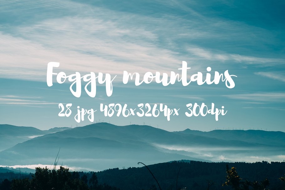 云雾缭绕山谷高清摄影素材合集 Foggy Mountains photo pack插图7