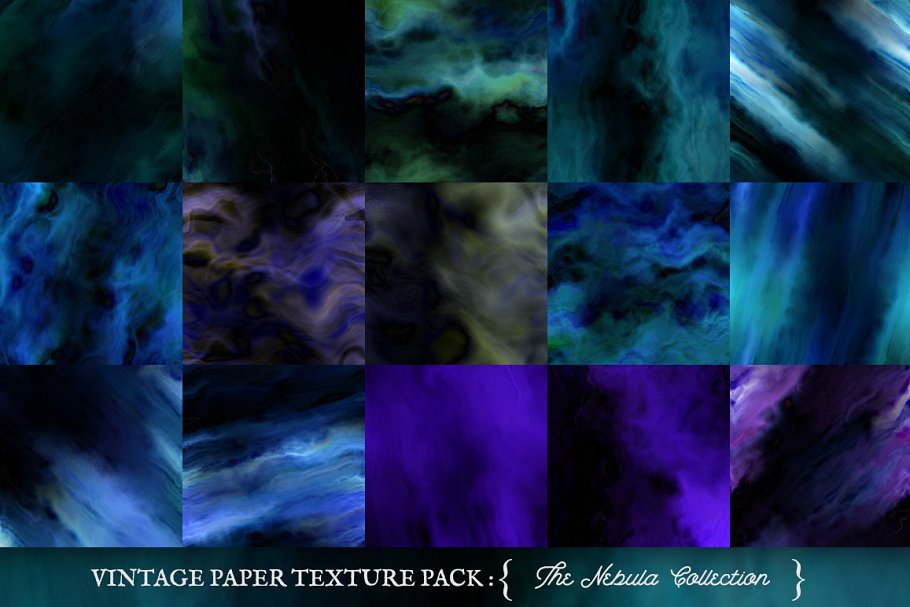 柔和的油画彩绘混合纸张纹理 Painted Paper Textures Nebula插图2