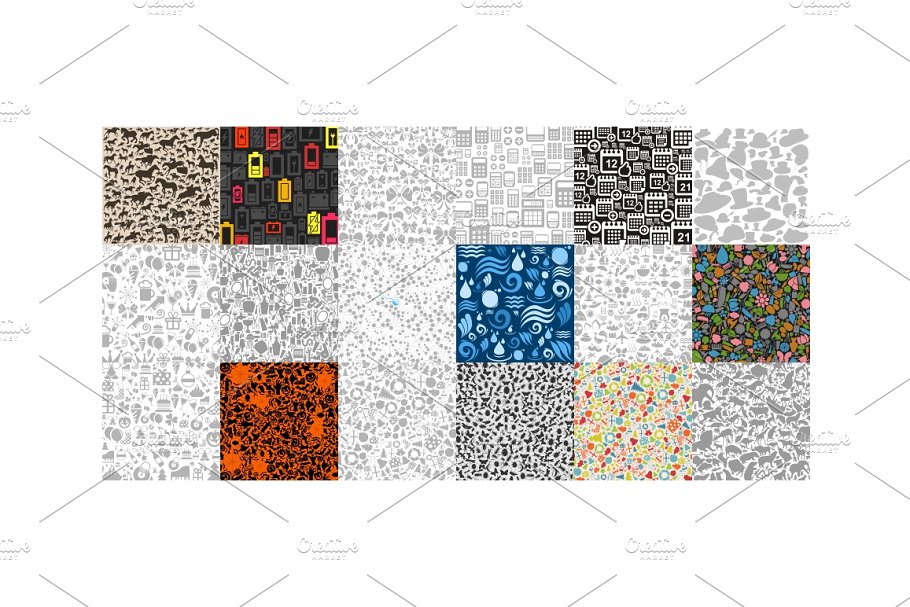现代设计风格重复图案纹理合集 Big collection of a backgrounds插图(2)