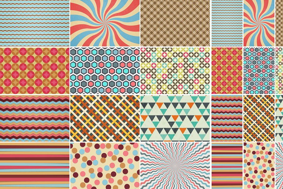 艺术几何图案重复纹理 Patterns Backgrounds插图2