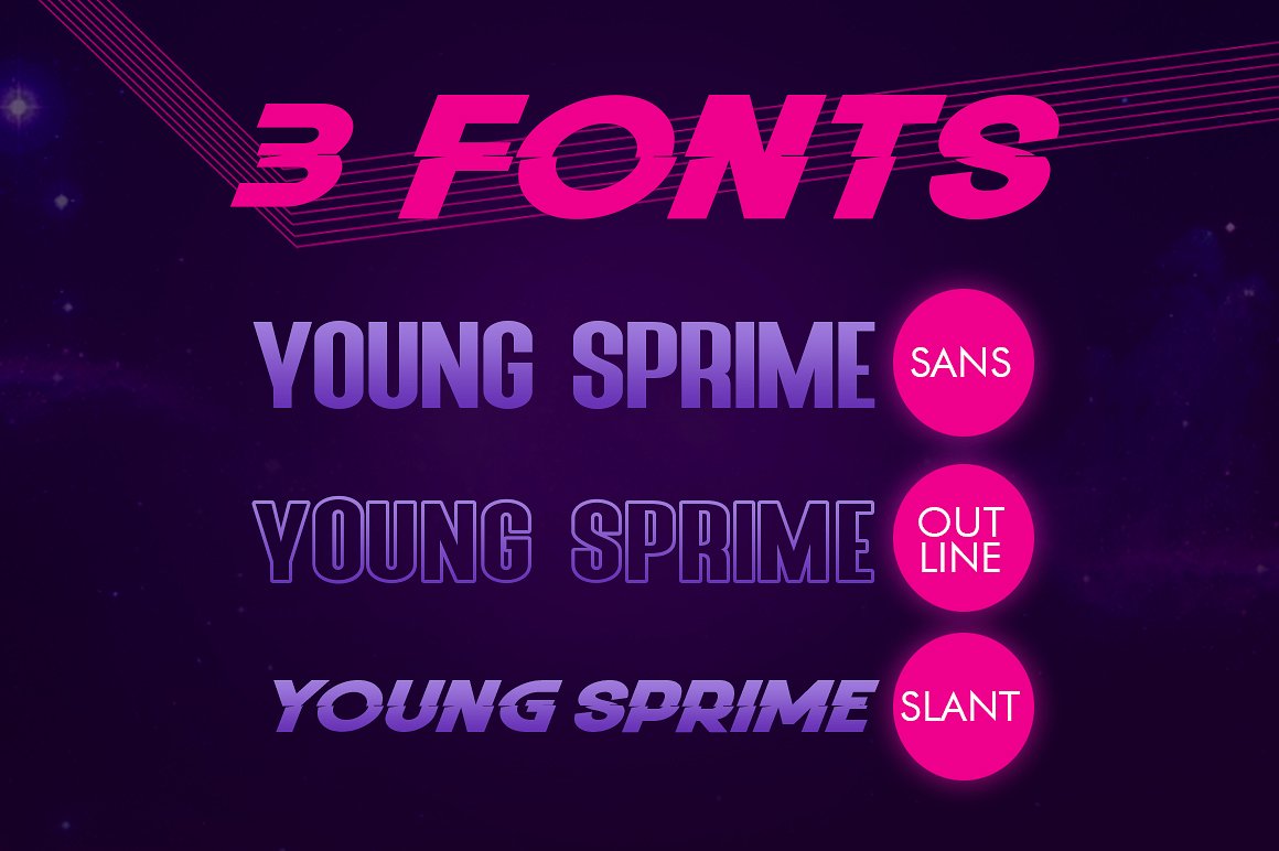 年轻充满活力的英文字体库 Young Sprime [otf,ttf]插图6