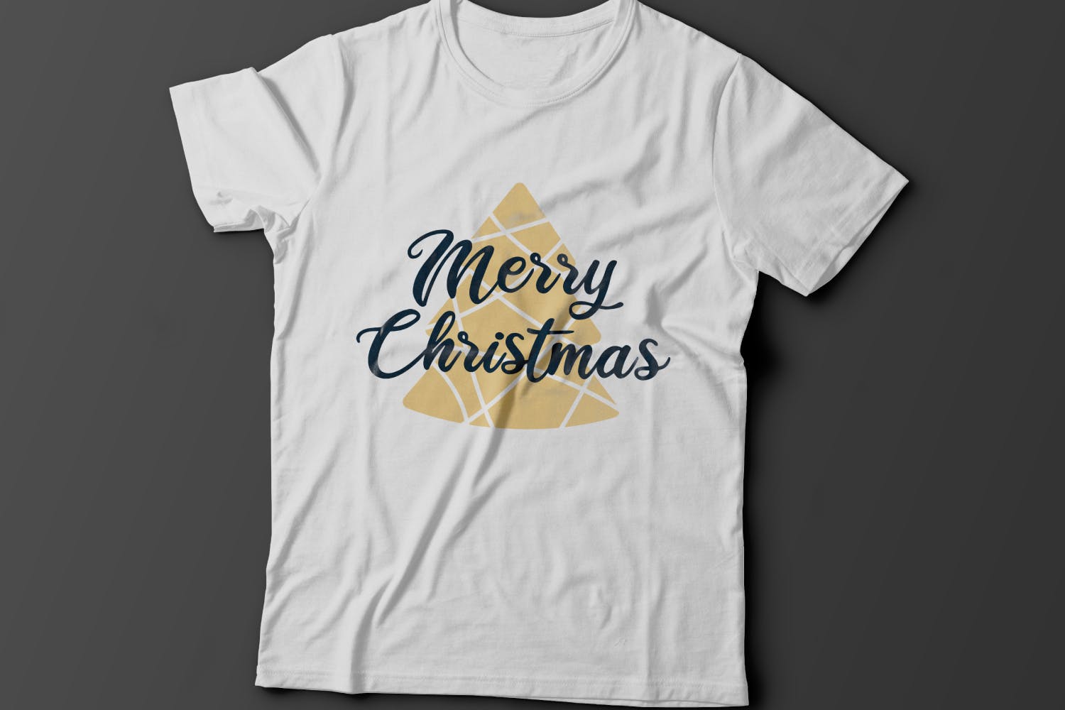 圣诞树矢量插画圣诞节主题T恤印花设计模板 Merry Christmas T-Shirt. Vector Print, Tree SVG插图(2)