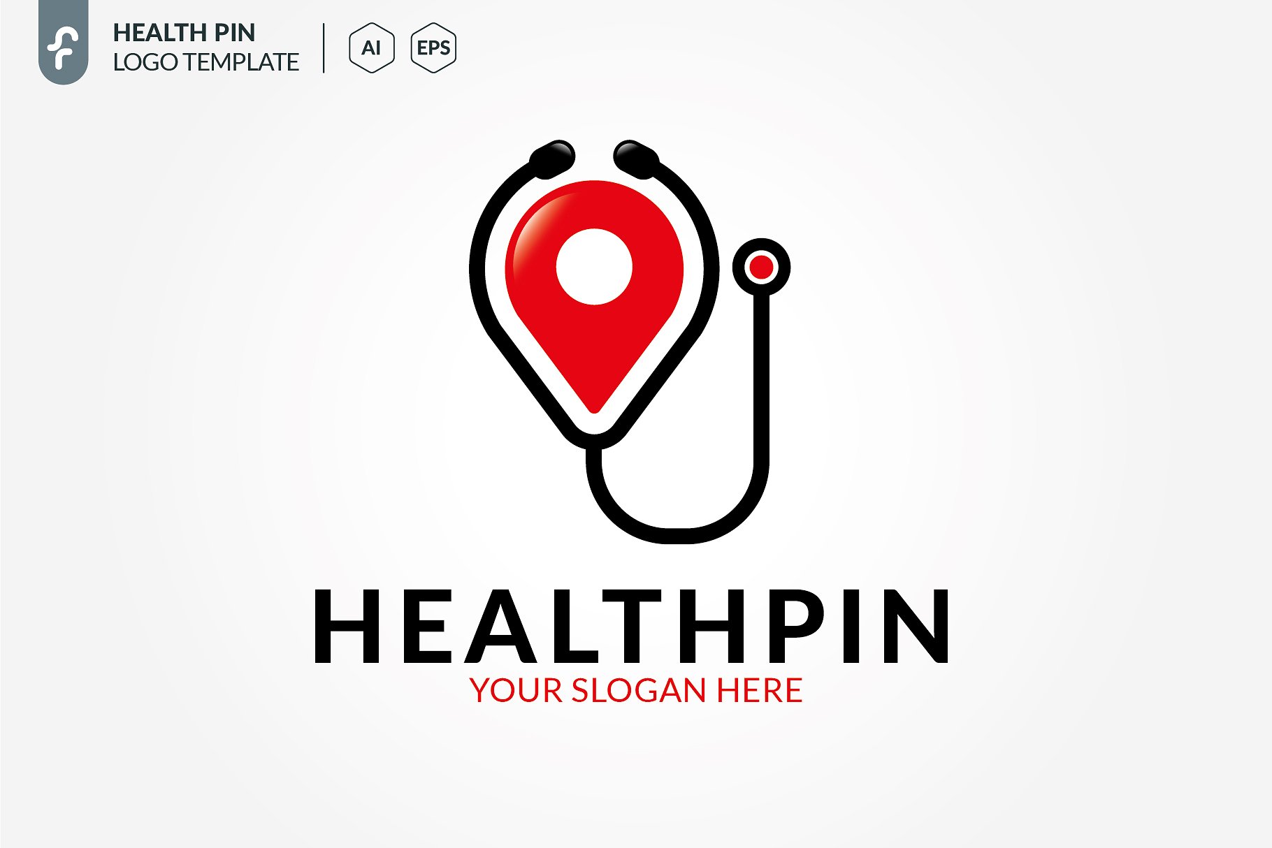 健康医疗主题Logo模板 Health Location Logo插图2