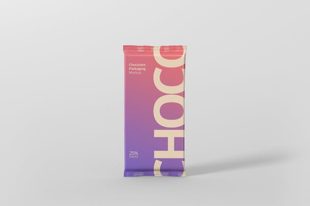 巧克力铝箔包装设计样机 Foil Chocolate Packaging Mockup插图(8)