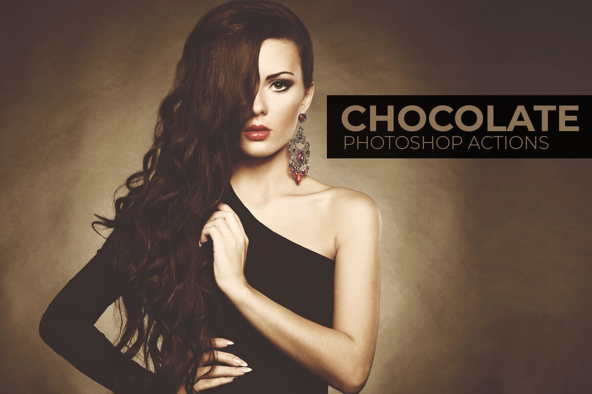 巧克力色彩调色滤镜PS动作 Chocolate Photoshop Actions插图