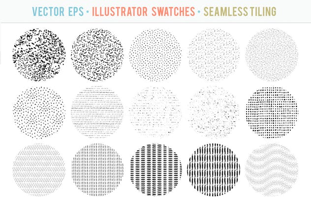 40个无缝平铺矢量图案纹理 40 Seamless Tiling Vector Pattern Textures插图1