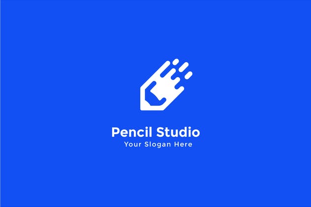 铅笔图形创意Logo设计模板 Pencil Studio Logo Template插图(4)