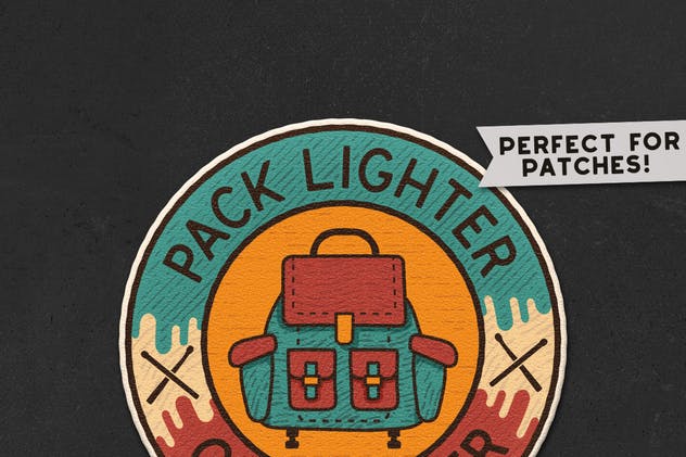 复古探险旅行品牌Logo设计模板 Retro Adventure Badge / Vintage Travel Logo插图1