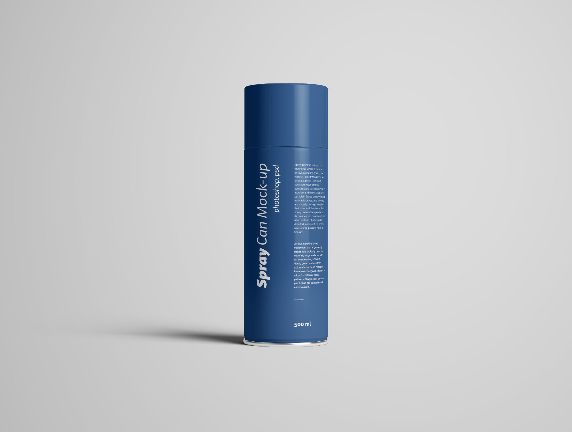 喷雾瓶喷雾罐外观设计样机PSD模板 Spray Can Mockup Photoshop PSD插图(2)