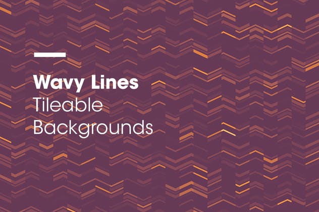 波浪线平铺底纹图案背景素材 Wavy Lines | Tileable Backgrounds插图1