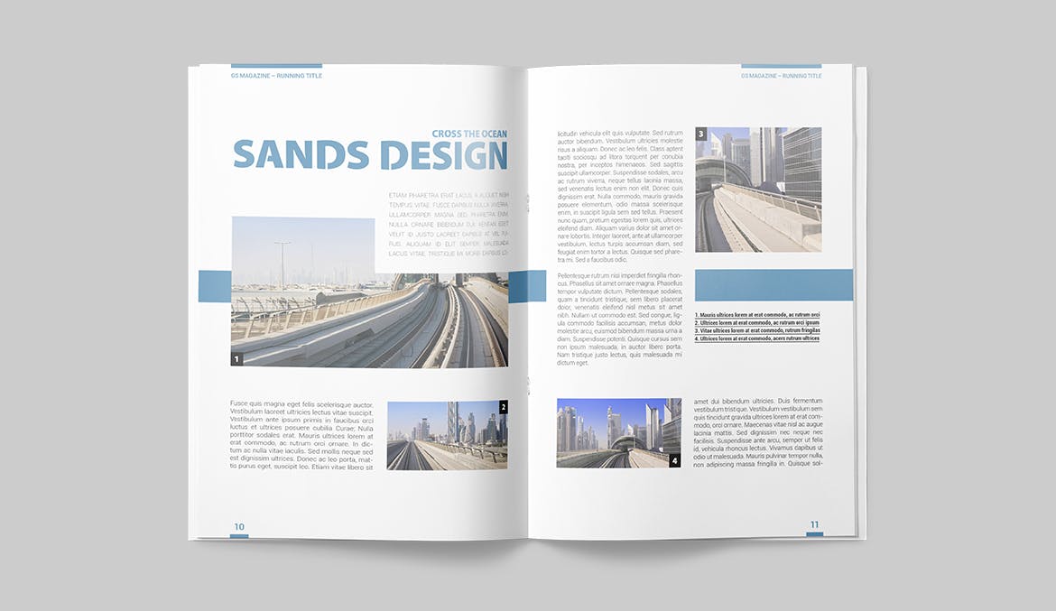 建筑设计主题杂志设计INDD模板 Magazine Template插图(4)