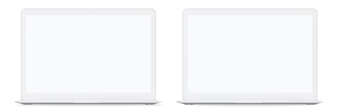 MacBook笔记本电脑Web网页界面设计效果图前视图样机 Clay MacBook Mockup, Front View插图3