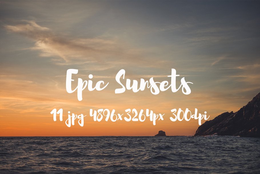 海边落日余晖照片素材背景 Epic Sunsets photo pack插图(5)