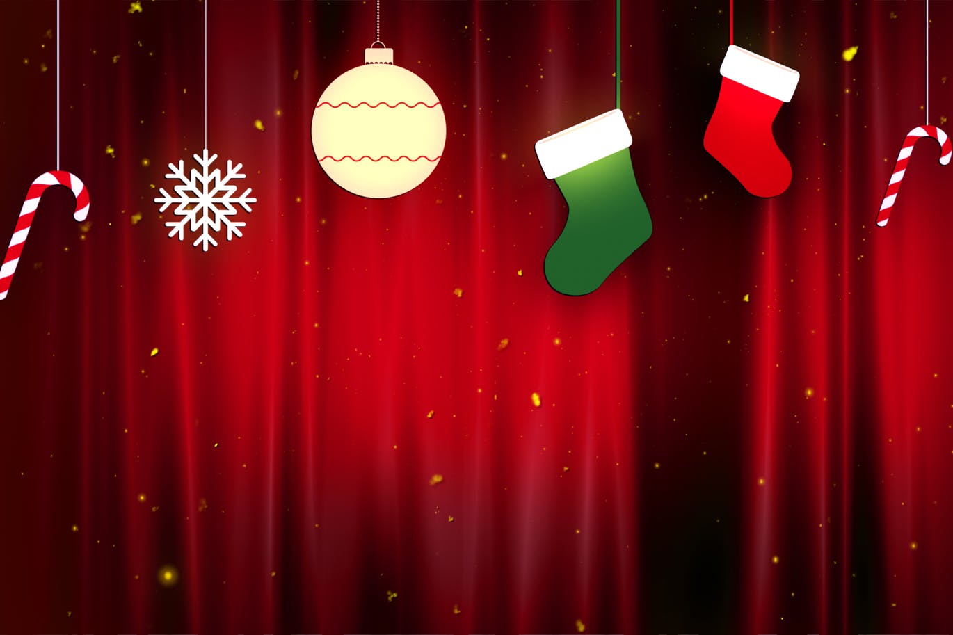 圣诞节节日主题高清布景图片素材 Christmas Cloth Ornaments插图
