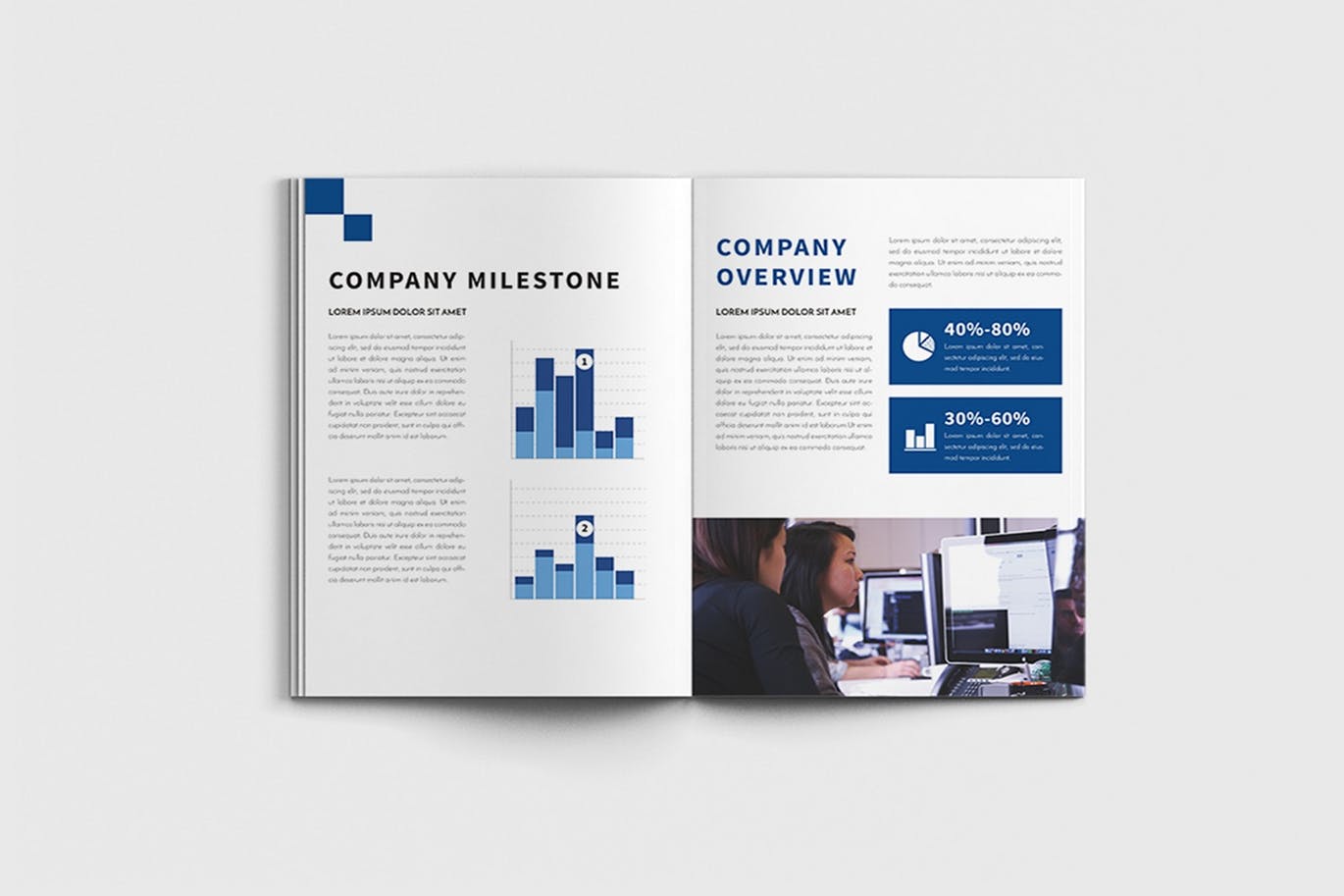 商业计划书/企业简介宣传画册设计模板 Walkers – A4 Business Brochure Template插图9