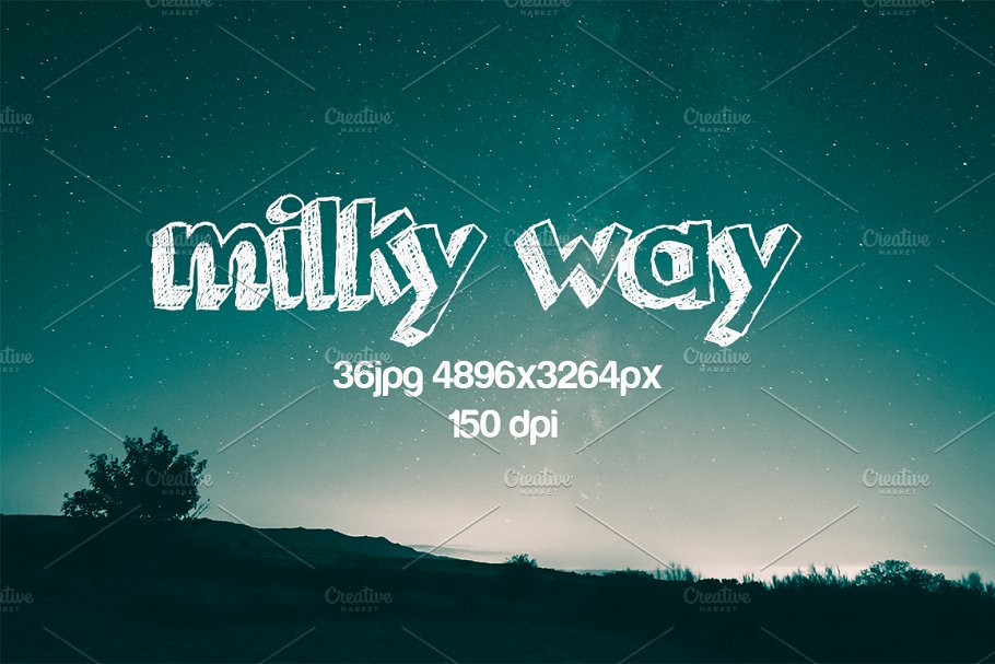 迷人星空高清照片素材 milky way插图3