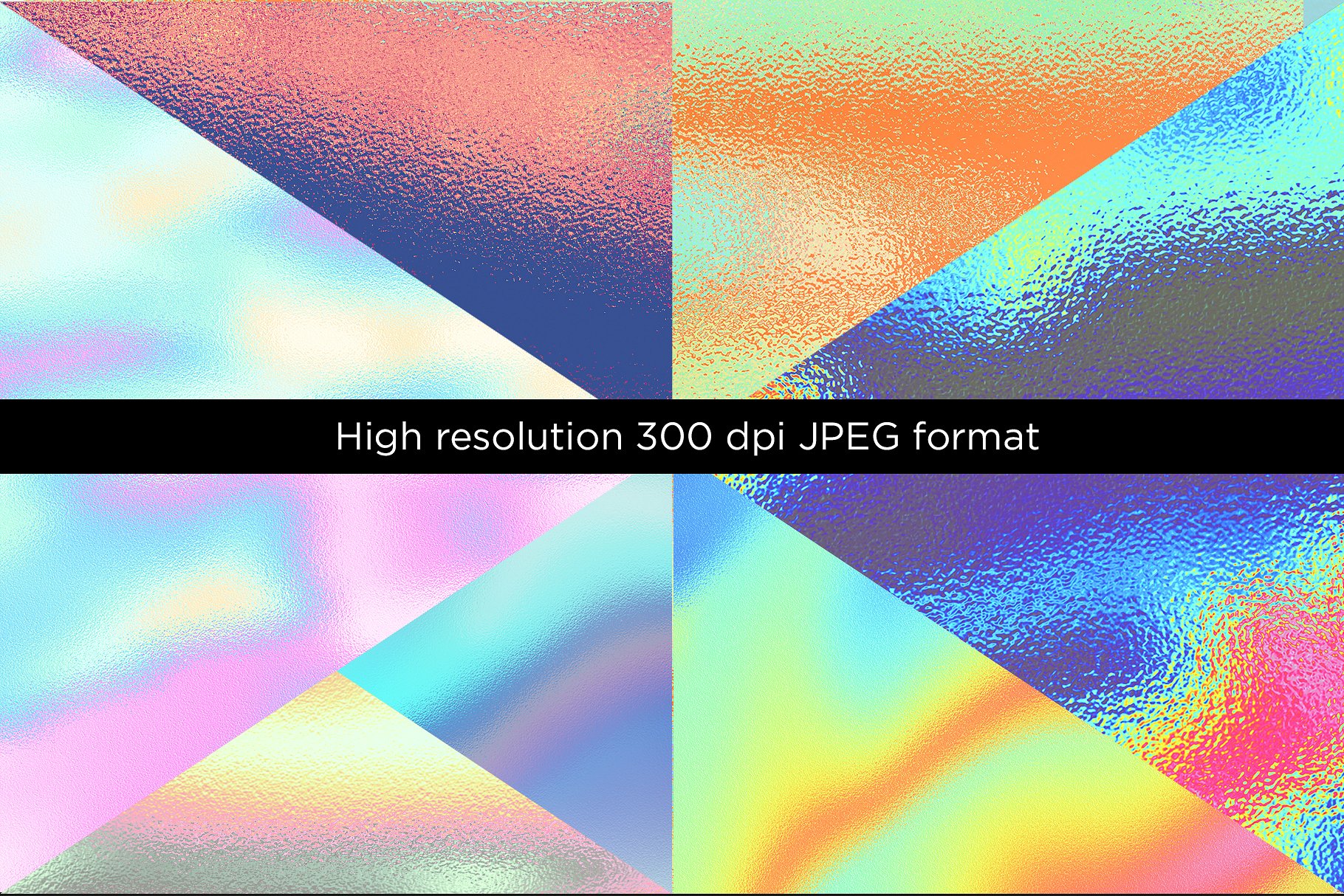 20种彩色配色方案锡纸纹理 HoloFoil Holographic Foil Textures插图3