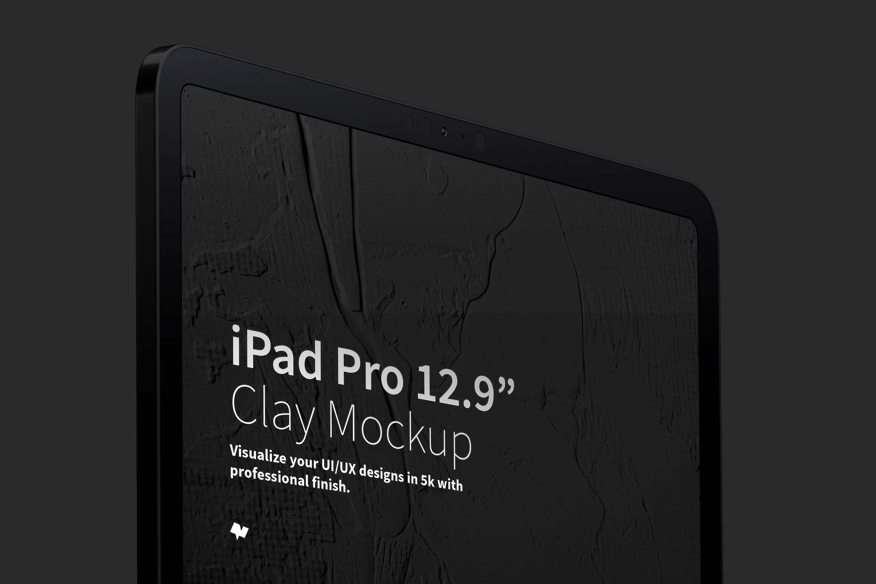 iPad Pro平板电脑屏幕界面设计黏土样机 Clay iPad Pro 12.9” Mockup, Close Up插图3 iPad Pro平板电脑屏幕界面设计黏土样机 Clay iPad Pro 12.9” Mockup, Close Up插图3
