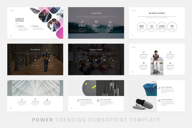 创意产品设计公司/新品发布PPT幻灯片设计模板 Power – Powerpoint Template插图(3)