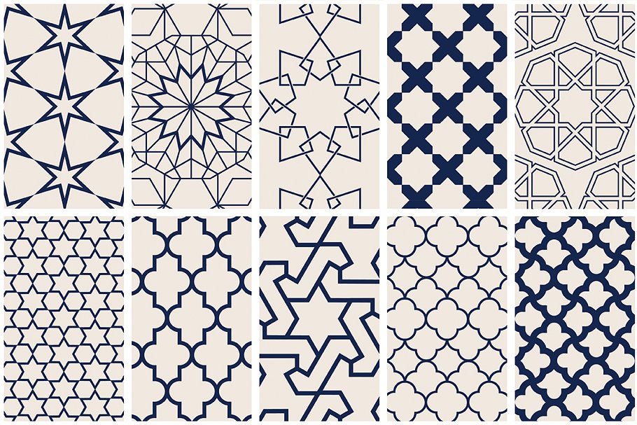 伊斯兰艺术几何图案纹理 Islamic Art Geometric Patterns插图8