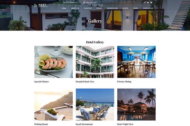 豪华酒店预订系统创意网站设计PSD模板 Hotel Resort Booking Luxury Creative PSD Template插图(8)
