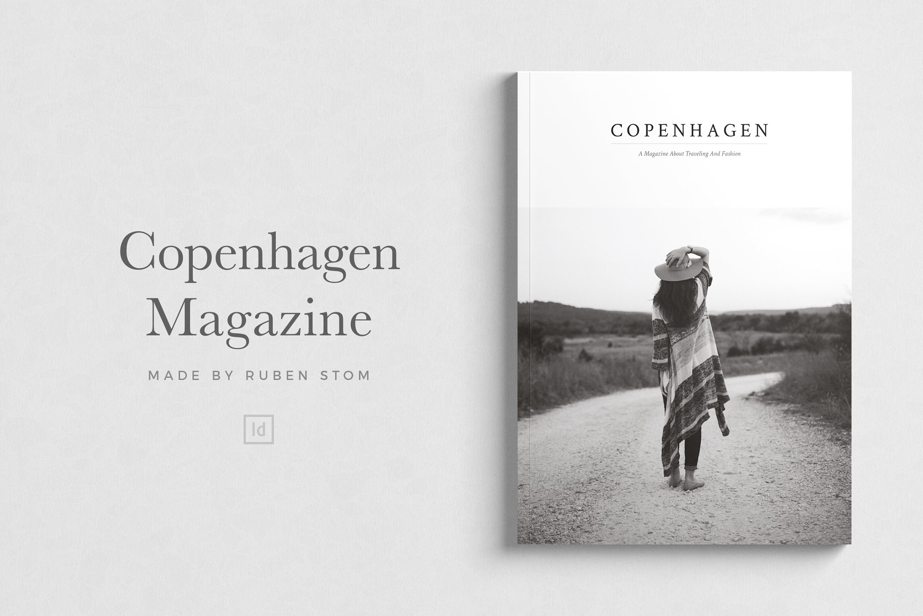 现代简约杂志版式设计模板 Copenhagen Magazine Template插图