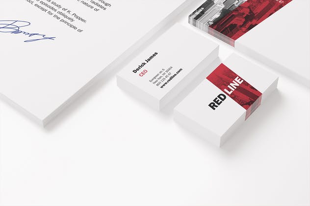 逼真的高端品牌展示文具套装样机 Stationery / Branding Mock-Up’s插图(4)