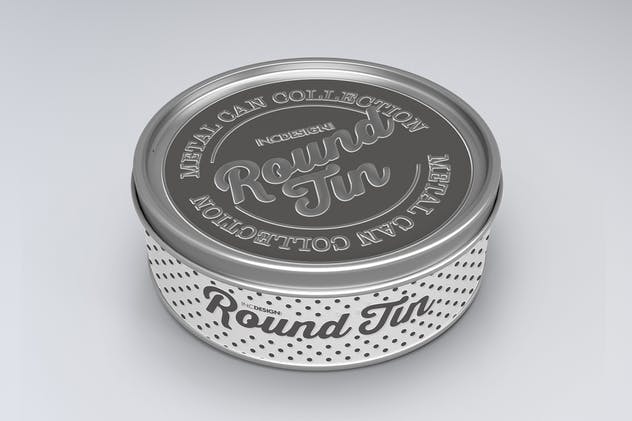 圆形金属锡罐包装样机Vol.3 Round Tin Can Packaging Mockups  Vol.3插图8