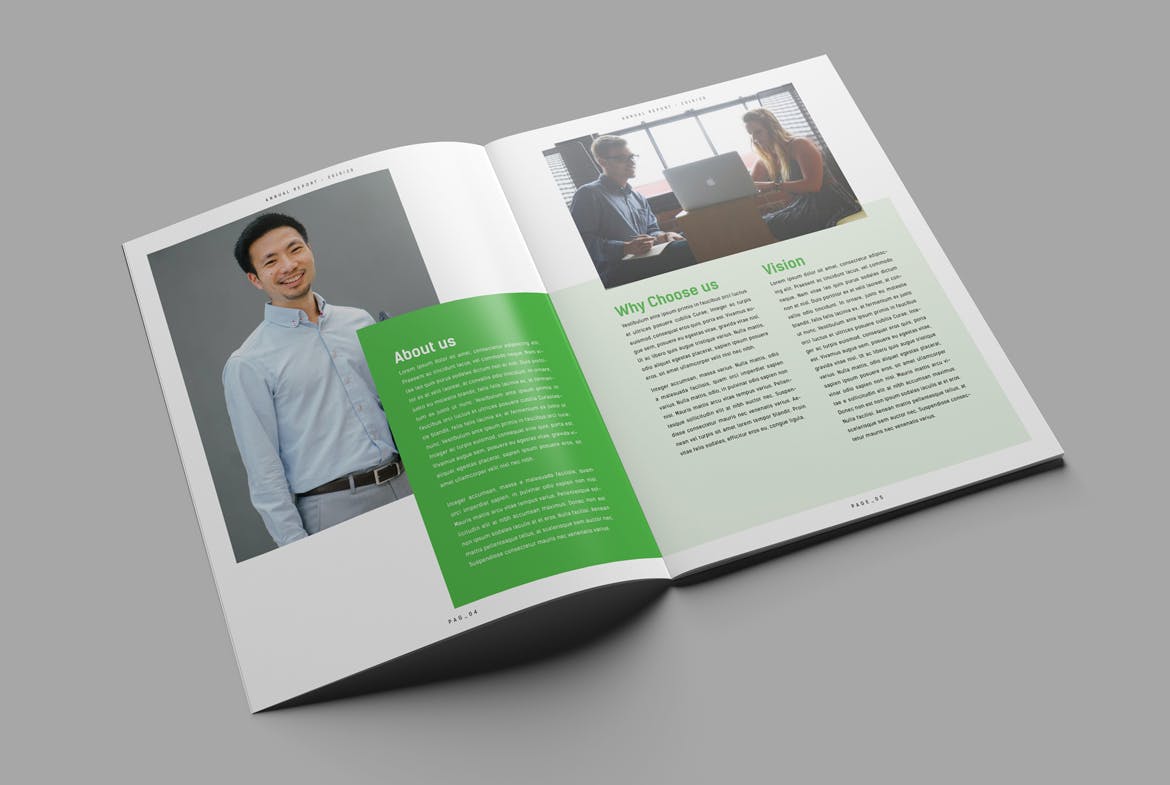 2019-2020企业年度报告/年报INDD设计模板 Annual Report插图(4)