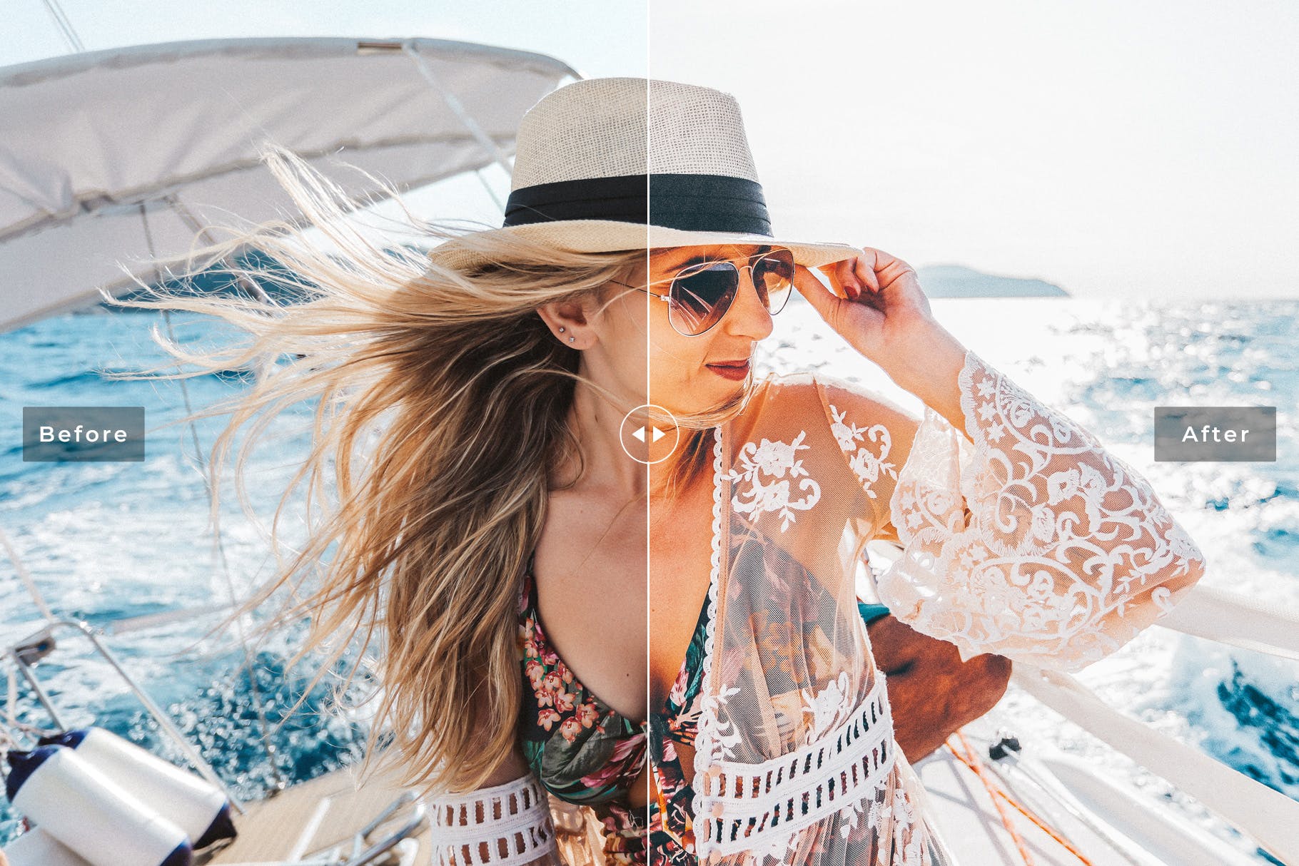 海滩风景人物摄影后期处理LR调色预设 Ibiza Mobile & Desktop Lightroom Presets插图4