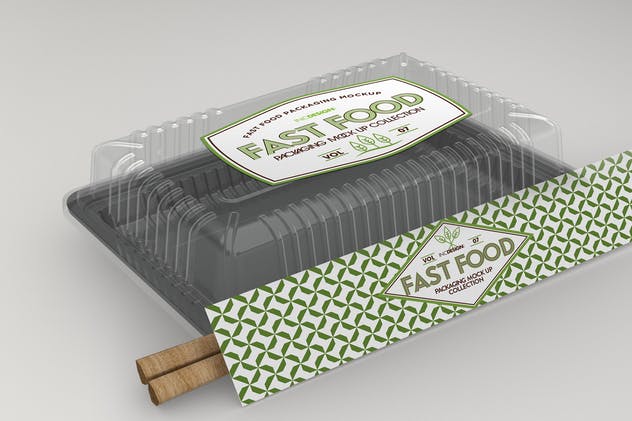 快餐盒快餐包装样机v7 Fast Food Boxes Vol.7: Take Out Packaging Mockups插图(4)