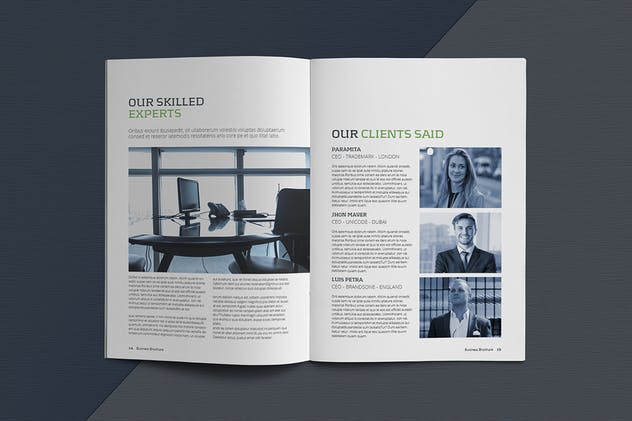 高逼格企业宣传画册设计模板素材 Business Brochure Template插图(10)