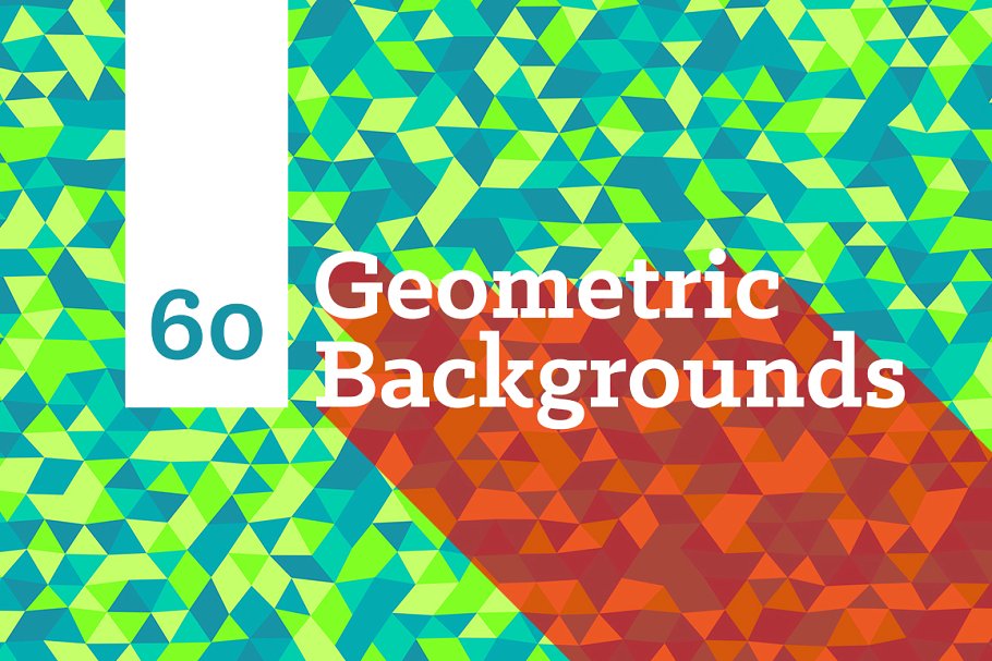 60款多彩抽象三角形背景 60 Triangle Backgrounds插图