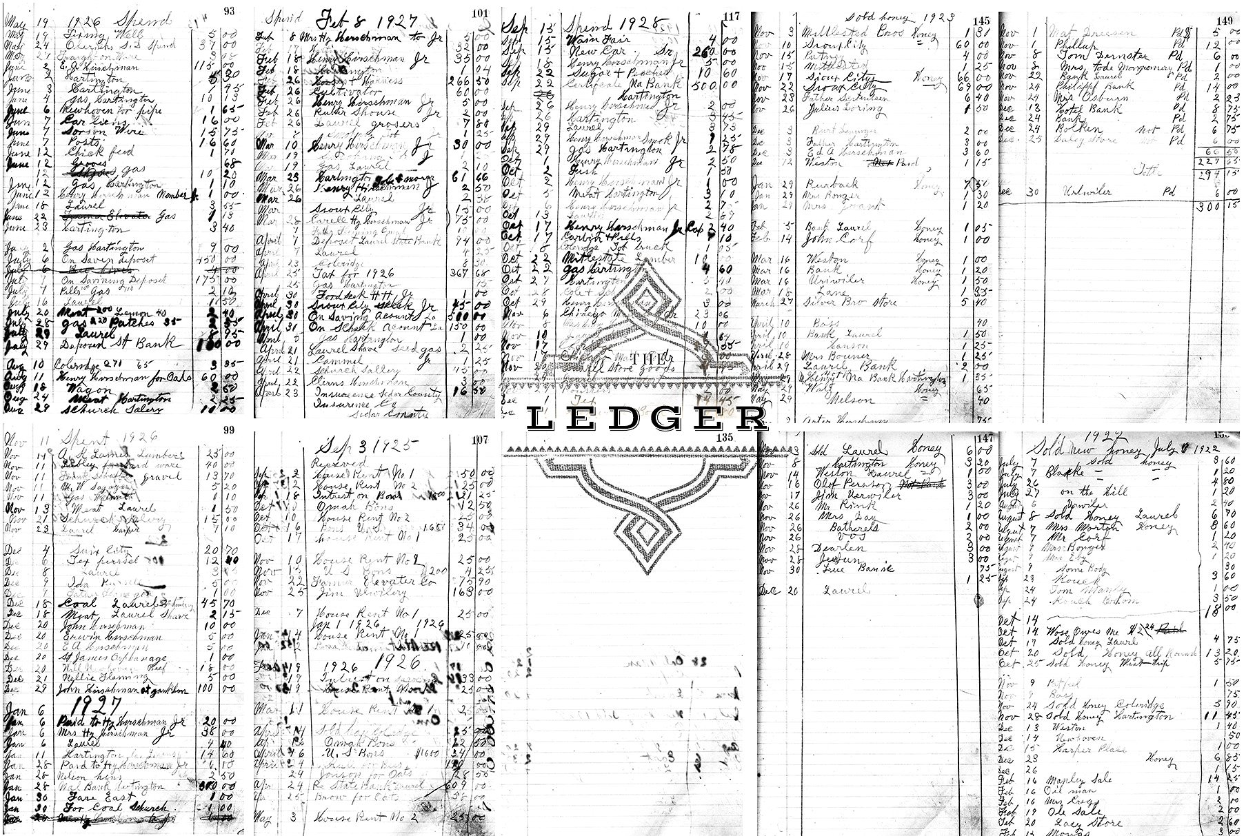 复古分类账本高清叠层&纸张 Ledger Hi-Res Overlays & Papers插图8