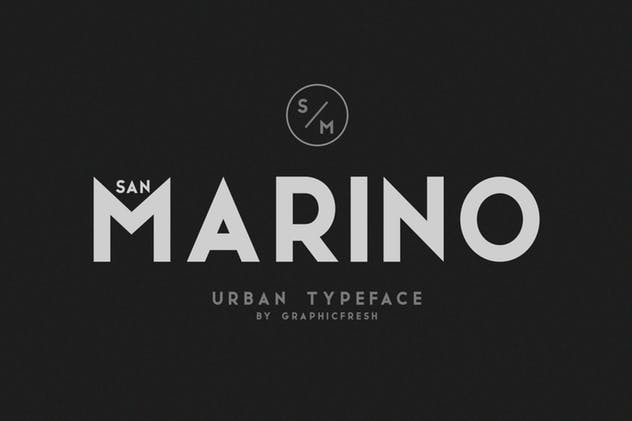 现代，时尚和优雅无衬线英文字体 San Marino // Four Font Files插图6