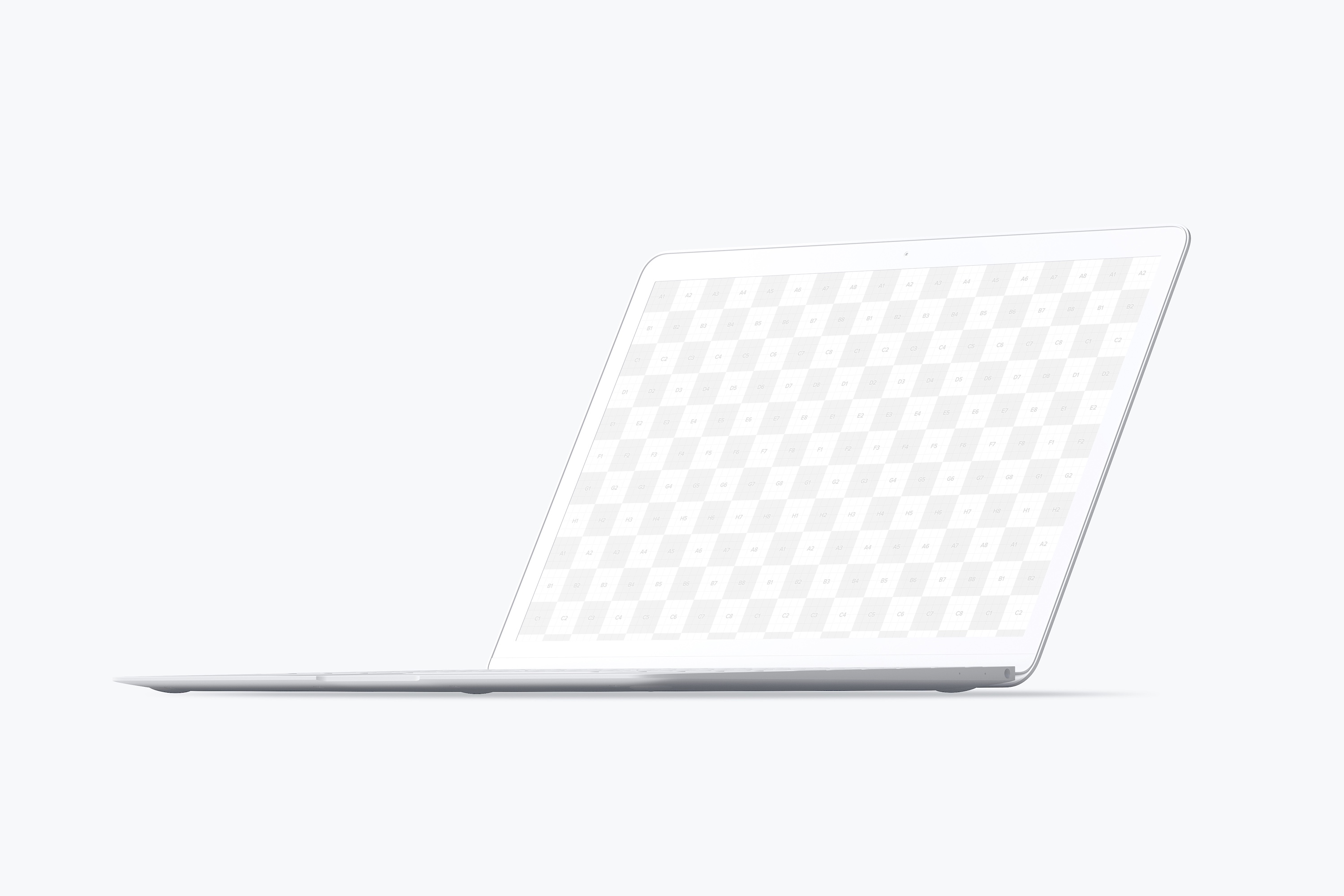 MacBook超极本电脑UI设计屏幕预览效果右前视图样机 Clay MacBook Mockup, Front Right View插图1 MacBook超极本电脑UI设计屏幕预览效果右前视图样机 Clay MacBook Mockup, Front Right View插图1