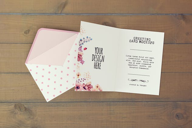 邀请函/贺卡印刷品样机V3 Invitation & Greeting Card Mockups v3插图(8)