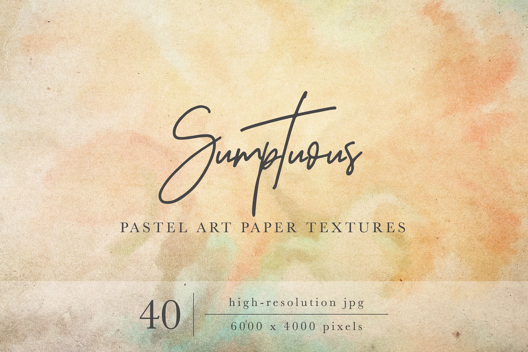 奢华粉画纸纸张纹理 Sumptuous Pastel Paper Textures插图1