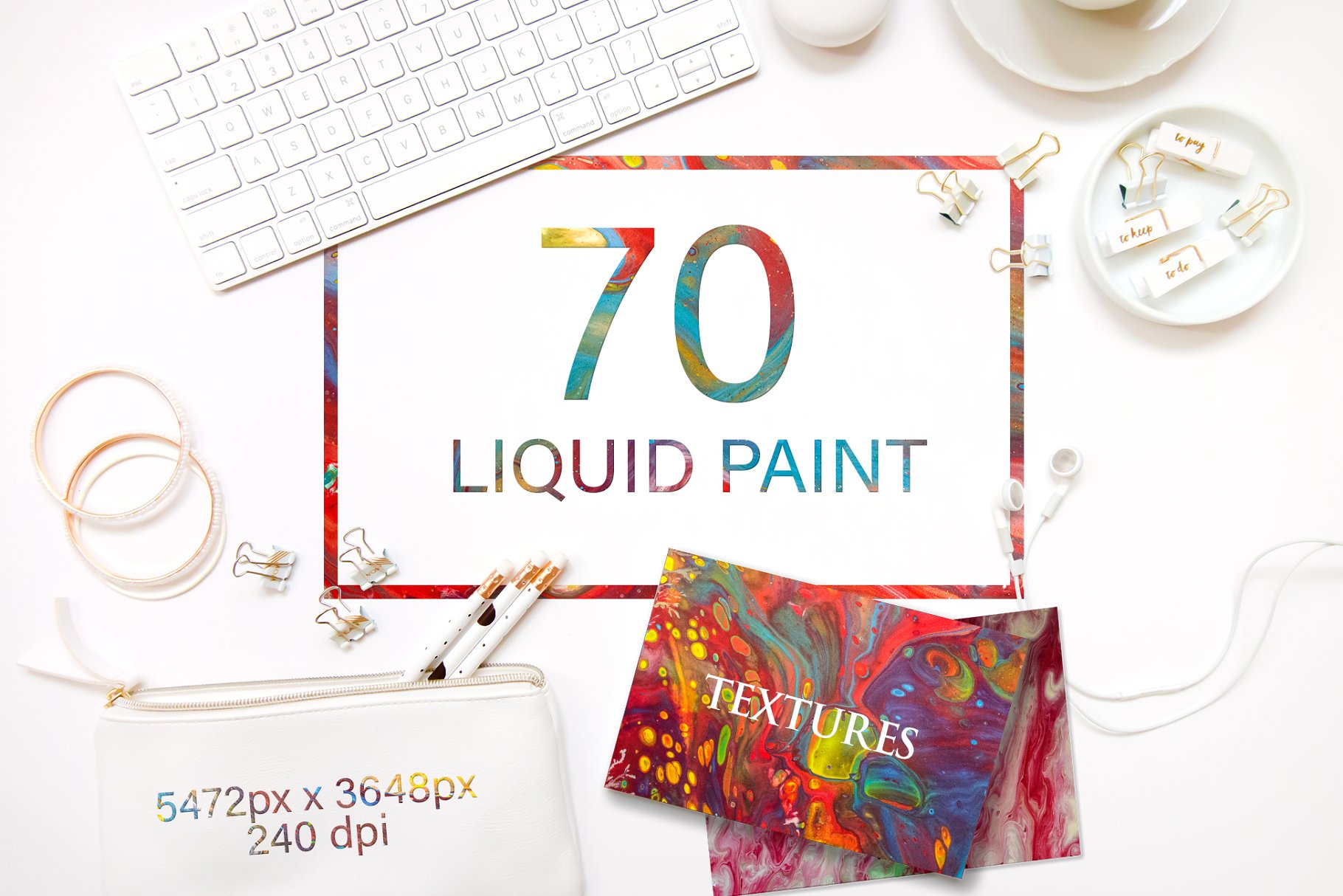 70款液体涂料纹理 Liquid Paint Textures插图