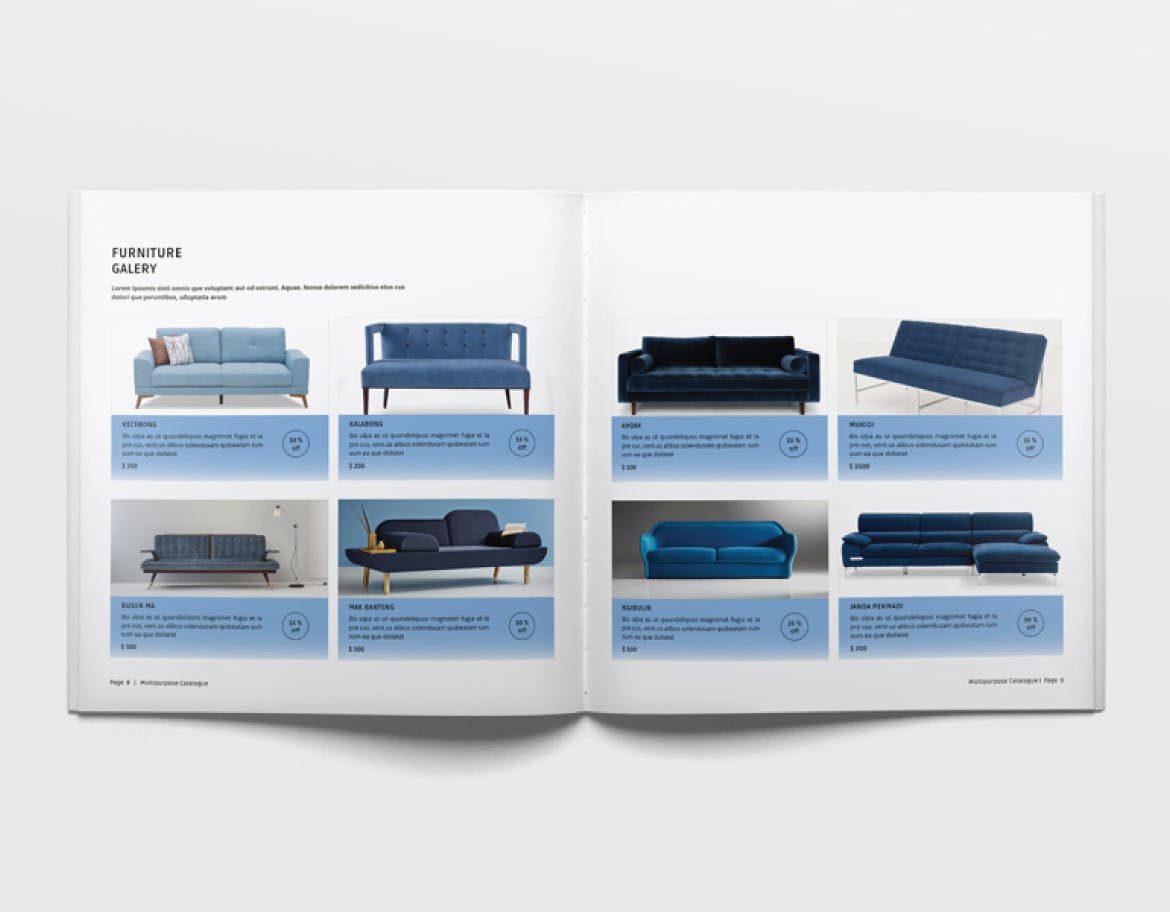多用途企业产品手册/企业画册设计模板 Multipurpose Catalogue / Brochure插图(4)